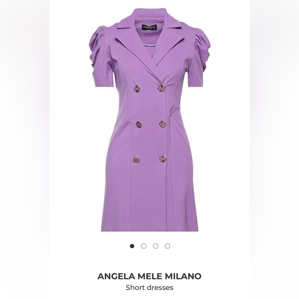 Angela Mele Milano short dress, light purple, size large ( international).